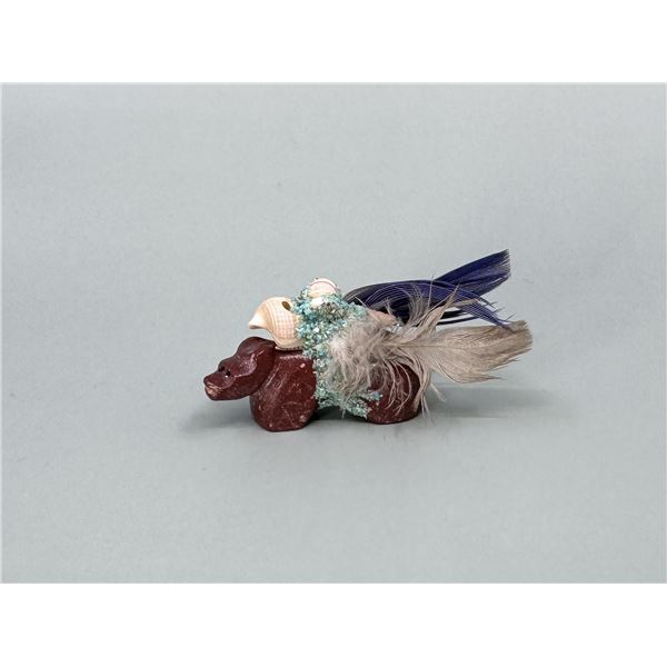 Marvelita Phillips Pipestone Zuni Bear Fetish