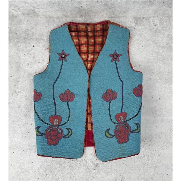 Plateau Yakima Native American Indian Beaded Vest