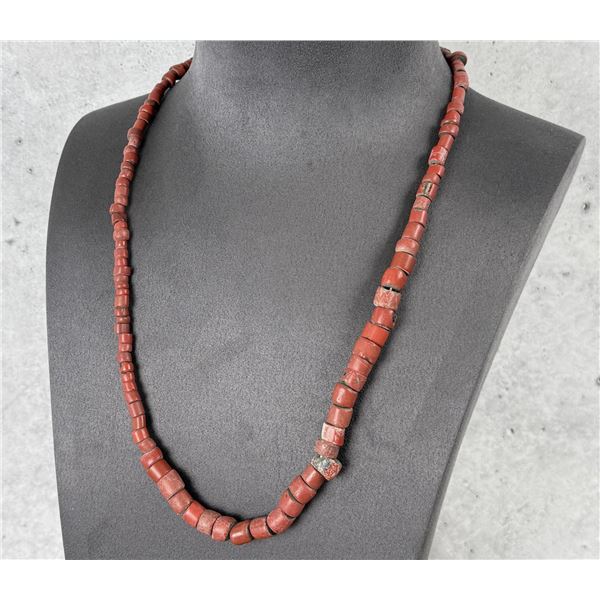 Native American Indian Trade Beads Red Green Heart