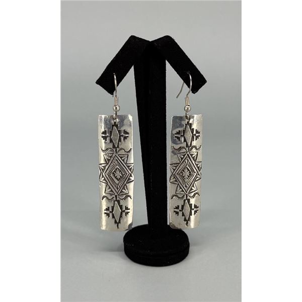 Elgin Hoskey Navajo Sterling Silver Earrings