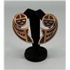 Image 1 : Hopi Sunface Copper Trading Post Earrings