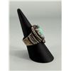 Image 2 : Old Pawn Navajo Ingot Silver Turquoise Ring