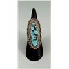 Image 1 : Tim Yazzie Navajo Sterling Silver Turquoise Ring