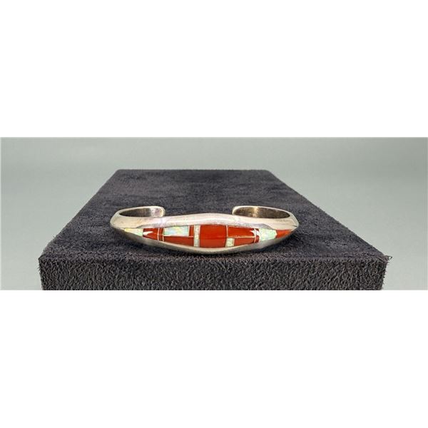 Randall Endito Navajo Sterling Inlaid Bracelet