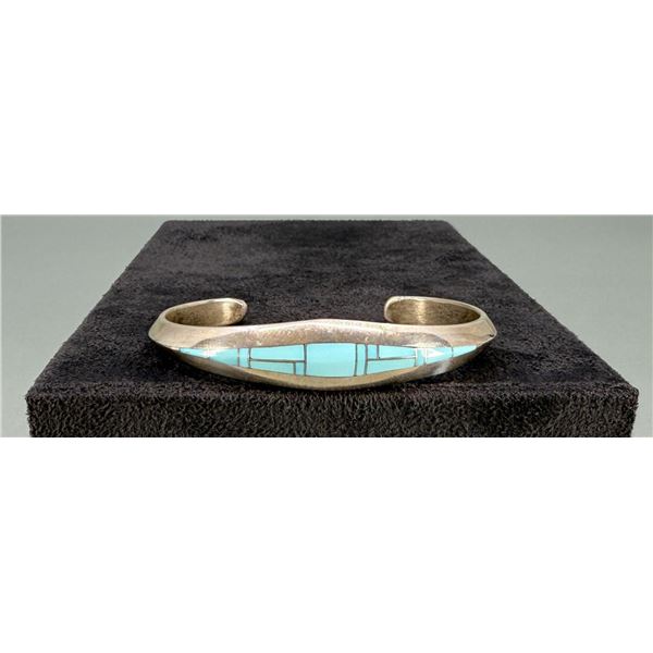 Randall Endito Navajo Sterling Inlaid Bracelet