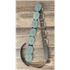 Image 1 : Zuni Petit Point Sterling Turquoise Concho Belt