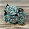 Image 3 : Zuni Petit Point Sterling Turquoise Concho Belt