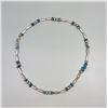 Image 2 : Navajo Sterling Turquoise Bench Bead Necklace