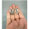 Image 2 : Signed Haida Sterling Silver Shield Earrings