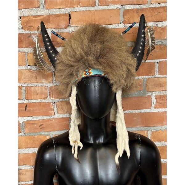 Plains Native American Indian Buffalo Headdress