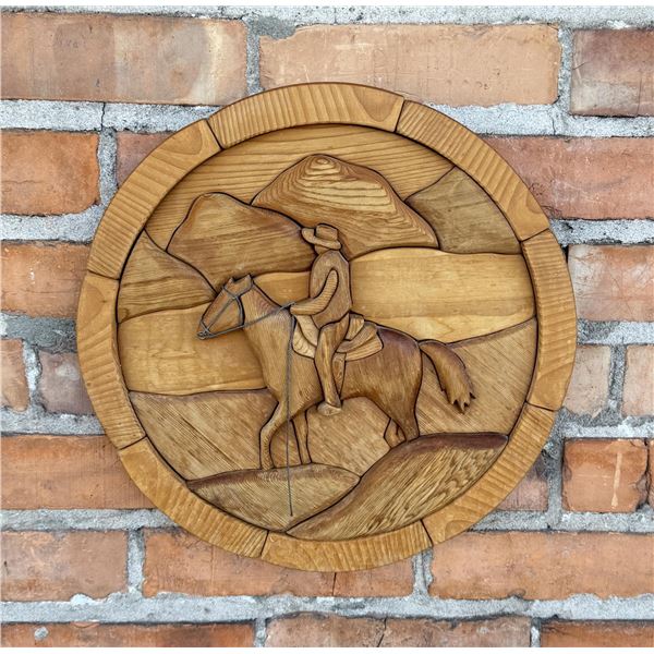 John & Myrna Dobmeter Red Cedar Wall Sculpture