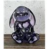 Image 1 : Fenton Lenox Purple Poppy Rabbit Paperweight