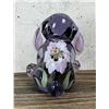 Image 2 : Fenton Lenox Purple Poppy Rabbit Paperweight