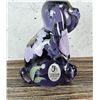 Image 3 : Fenton Lenox Purple Poppy Rabbit Paperweight