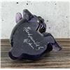 Image 4 : Fenton Lenox Purple Poppy Rabbit Paperweight