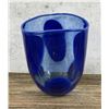 Image 1 : Art Glass Blue Polka Dot Vase