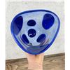 Image 4 : Art Glass Blue Polka Dot Vase