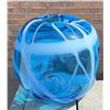 Image 1 : Blue Spiderweb Art Glass Vase