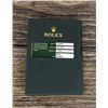 Image 3 : Rolex Watch Warranty Guarantee Card 178240