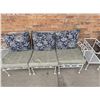 Image 4 : Mid Century Wrought Iron Patio Furniture Set