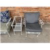 Image 5 : Mid Century Wrought Iron Patio Furniture Set