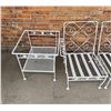 Image 7 : Mid Century Wrought Iron Patio Furniture Set
