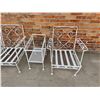 Image 9 : Mid Century Wrought Iron Patio Furniture Set