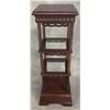 Image 1 : Mahogany 3 Tier Plant Stand Table