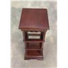 Image 2 : Mahogany 3 Tier Plant Stand Table