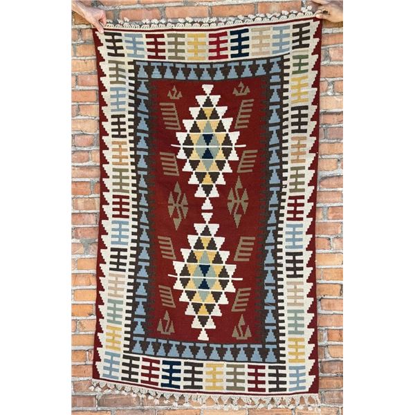 Turkish Kilim Persian Oriental Wool Rug