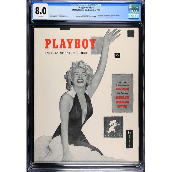 Playboy #1 December 1953 Marilyn Monroe CGC 8.0