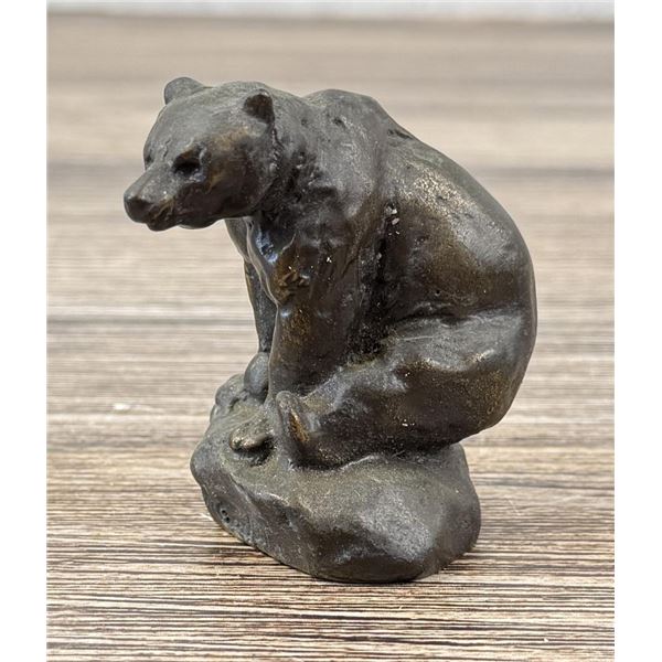 Philip R Goodwin Seated Bear Bronze