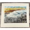 Image 1 : Amy Sadle River Landscape Woodblock Print