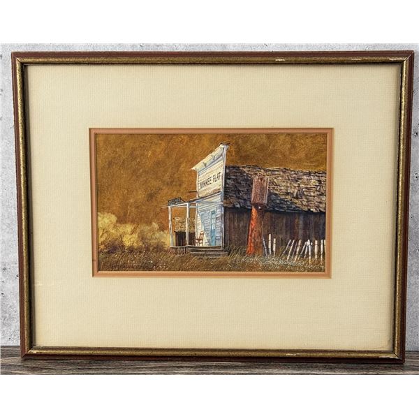 David Halbach Assay Office Watercolor Painting