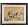 Image 1 : George Phippen Pen and Ink Cowboy Drawing