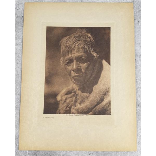 Edward Curtis Photogravure A Wailaki Man
