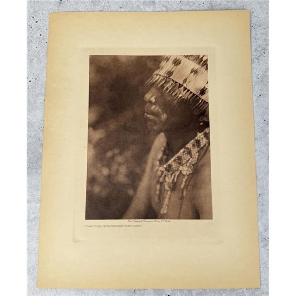 Edward Curtis Photogravure Coast Pomo