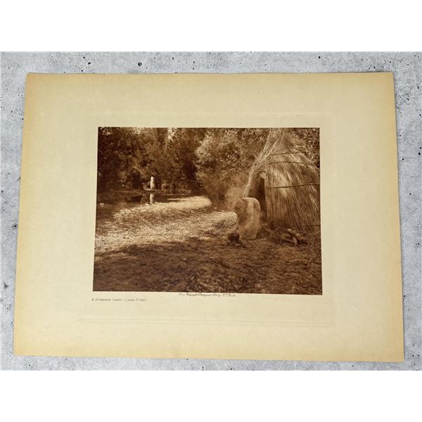 Edward Curtis Photogravure A Summer Camp