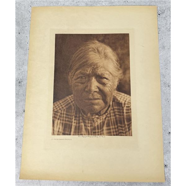 Edward Curtis Photogravure Chukchansi Matron