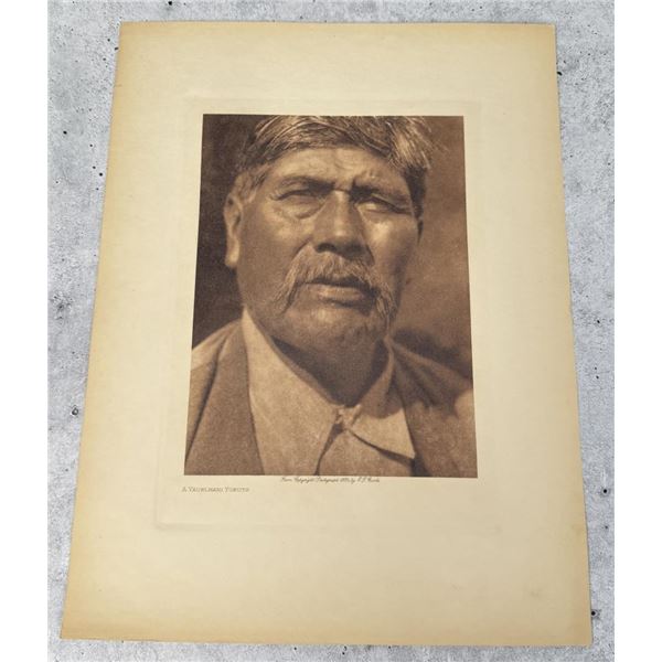 Edward Curtis Photogravure Yauelmani Yokuts