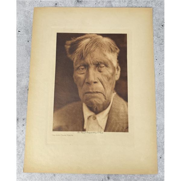 Edward Curtis Photogravure Old Bob Tachi Yokuts