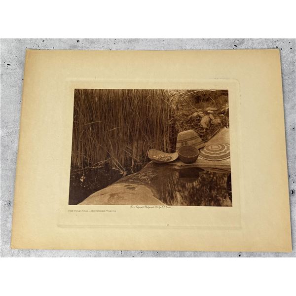 Edward Curtis Photogravure The Tule Pool