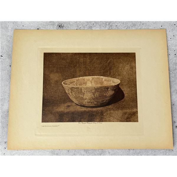 Edward Curtis Photogravure The Hunting Basket