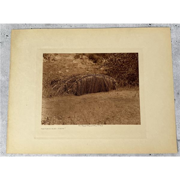 Edward Curtis Photogravure The Pigeon Blind Yokuts