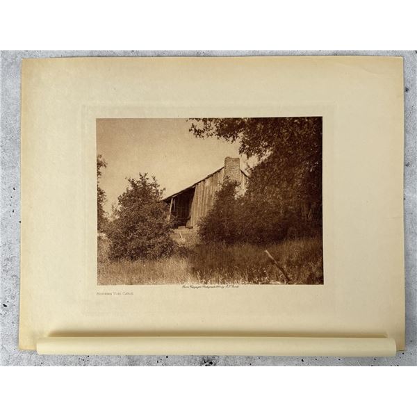 Edward Curtis Photogravure Modern Yuki Cabin
