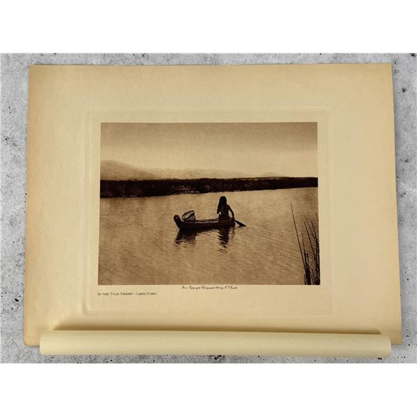 Edward Curtis Photogravure In The Tule Swamp