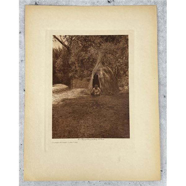 Edward Curtis Photogravure Cooking Acorns