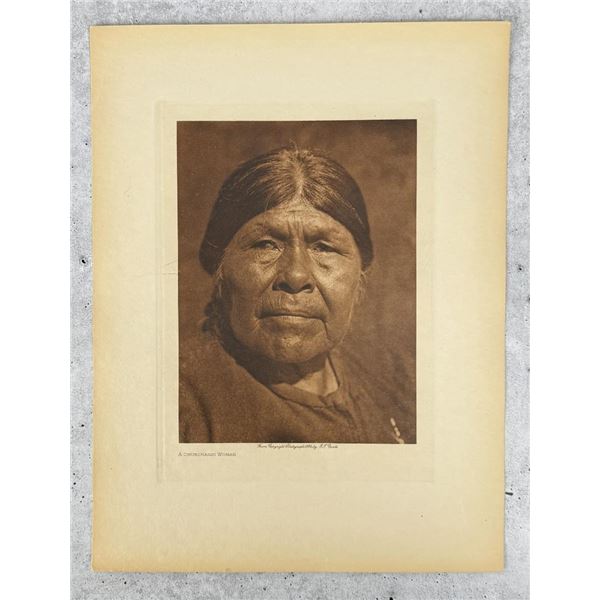 Edward Curtis Photogravure A Chukchansi Woman