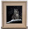 Image 1 : Ron Ukrainetz Bobcat Scratchboard & Acrylic