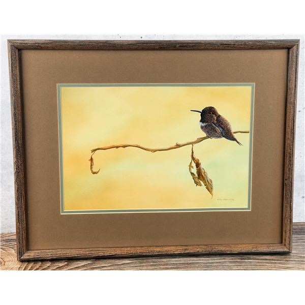 Ron Ukrainetz Hummingbird Acrylic Painting